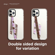 Elago Smartphone Strap with stickers - каишка със стикери против изпускане на вашия смартфон (лилав-кафяв) 1