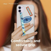 Elago Smartphone Strap with stickers - каишка със стикери против изпускане на вашия смартфон (син) 2