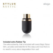 Elago Stylus Pen Rustic - дървена писалка за iPhone, iPad, iPod и капацитивни дисплеи (лешник) 3