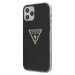 Guess Metallic Case - дизайнерски кейс с висока защита за iPhone 12, iPhone 12 Pro (черен) 2