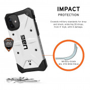 Urban Armor Gear Pathfinder Case - удароустойчив хибриден кейс за iPhone 12 Mini (бял) 8