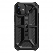 Urban Armor Gear Monarch Case - удароустойчив хибриден кейс за iPhone 12 Mini (черен-карбон) 1