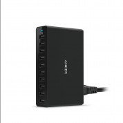 Anker PowerPort 10 Ports (60W) с PowerIQ и VoltageBoost - захранване с 10 x USB изхода за смартфони и таблети (черен)  2