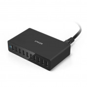 Anker PowerPort 10 Ports (60W) с PowerIQ и VoltageBoost - захранване с 10 x USB изхода за смартфони и таблети (черен)  1