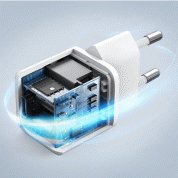 Anker PowerPort 3 Nano 18W USB-C PowerIQ 3.0 - захранване за ел. мрежа с USB-C порт и технология за бързо зареждане (бял)  4