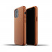 Mujjo Full Leather Case - кожен (естествена кожа) кейс за iPhone 12, iPhone 12 Pro (кафяв) 1