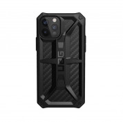 Urban Armor Gear Monarch Case - удароустойчив хибриден кейс за iPhone 12, iPhone 12 Pro (черен-карбон)