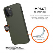 Urban Armor Gear Biodegradable Outback Case - удароустойчив рециклируем кейс за iPhone 12, iPhone 12 Pro (тъмнозелен) 7