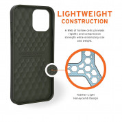 Urban Armor Gear Biodegradable Outback Case - удароустойчив рециклируем кейс за iPhone 12, iPhone 12 Pro (тъмнозелен) 5