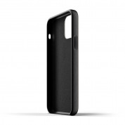 Mujjo Full Leather Case - кожен (естествена кожа) кейс за iPhone 12, iPhone 12 Pro (черен) 4