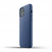 Mujjo Full Leather Case - кожен (естествена кожа) кейс за iPhone 12, iPhone 12 Pro (син) 4