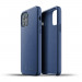 Mujjo Full Leather Case - кожен (естествена кожа) кейс за iPhone 12, iPhone 12 Pro (син) 2