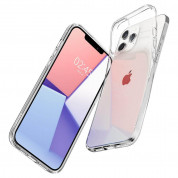 Spigen Liquid Crystal Case - тънък силиконов (TPU) калъф за iPhone 12 Pro Max (прозрачен)  1