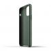 Mujjo Full Leather Case - кожен (естествена кожа) кейс за iPhone 12, iPhone 12 Pro (зелен) 5