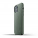 Mujjo Full Leather Case - кожен (естествена кожа) кейс за iPhone 12, iPhone 12 Pro (зелен) 4