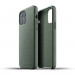 Mujjo Full Leather Case - кожен (естествена кожа) кейс за iPhone 12, iPhone 12 Pro (зелен) 2