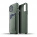 Mujjo Leather Wallet Case - кожен (естествена кожа) кейс с джоб за кредитна карта за iPhone 12, iPhone 12 Pro (зелен) 2