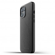 Mujjo Full Leather Case - кожен (естествена кожа) кейс за iPhone 12 Pro Max (черен) 3