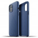 Mujjo Full Leather Case - кожен (естествена кожа) кейс за iPhone 12 Pro Max (син) 2