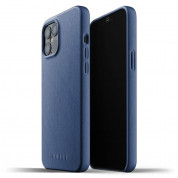Mujjo Full Leather Case for iPhone 12 Pro Max (blue)