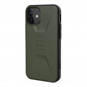 Urban Armor Gear Civilian - удароустойчив хибриден кейс за iPhone 12 mini (тъмнозелен)