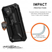 Urban Armor Gear Monarch Case - удароустойчив хибриден кейс за iPhone 12 Mini (черен) 6