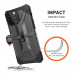 Urban Armor Gear Plasma - удароустойчив хибриден кейс за iPhone 12 Pro Max (черен-прозрачен) 9