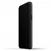Mujjo Leather Wallet Case - кожен (естествена кожа) кейс с джоб за кредитна карта за iPhone 12 Pro Max (черен) 2