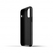 Mujjo Leather Wallet Case - кожен (естествена кожа) кейс с джоб за кредитна карта за iPhone 12 mini (черен) 4