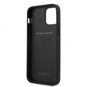 Ferrari Off Track Leather Hard Case - кожен кейс (естествена кожа) за iPhone 12, iPhone 12 Pro (черен) 4