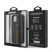 Ferrari Off Track Leather Hard Case - кожен кейс (естествена кожа) за iPhone 12, iPhone 12 Pro (черен) 5