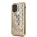 Guess Peony 4G Glitter Case - дизайнерски кейс с висока защита за iPhone 11 Pro (златист) 1