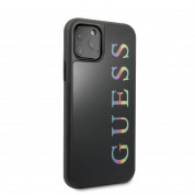 Guess Multicolor Glitter Case - дизайнерски кейс с висока защита за iPhone 11 Pro (черен) 3