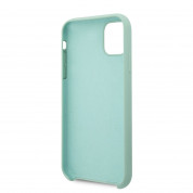 Guess Hard Silicone Case - силиконов (TPU) калъф за iPhone 11 Pro (светлозелен) 3