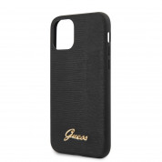 Guess Lizard Case - дизайнерски кейс с висока защита за iPhone 11 Pro (черен) 5
