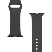 Tactical 456 Silicone Sport Band - силиконова каишка за Apple Watch 38мм, 40мм, 41мм (черен) 2