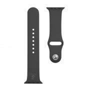Tactical 456 Silicone Sport Band - силиконова каишка за Apple Watch 38мм, 40мм, 41мм (черен)