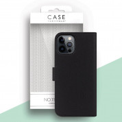 Case FortyFour No.11 Case - кожен калъф с поставка за iPhone 12 Pro Max (черен) 4