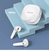 USAMS SD001 TWS Earbuds  - безжични блутут слушалки със зареждащ кейс (бял) 6