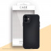 Case FortyFour No.1 Case - силиконов (TPU) калъф за iPhone 12 mini (черен) 1