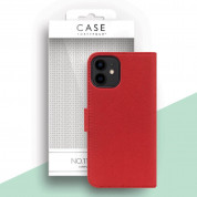 Case FortyFour No.11 Case - кожен калъф с поставка за iPhone 12 mini (червен) 4