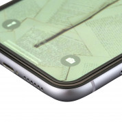 4smarts Hybrid Glass Endurance Anti-Glare Screen Protector - хибридно матирано защитно покритие за дисплея на iPhone 12, iPhone 12 Pro (черен-прозрачен) 5