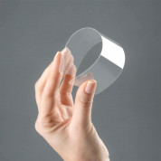 4smarts Hybrid Glass Endurance Anti-Glare Screen Protector - хибридно матирано защитно покритие за дисплея на iPhone 12, iPhone 12 Pro (черен-прозрачен) 4