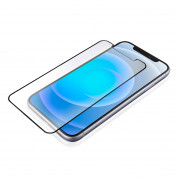 4smarts Hybrid Glass Endurance Crystal Screen Protector - хибридно защитно покритие за дисплея на iPhone 12, iPhone 12 Pro (черен-прозрачен)