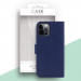 Case FortyFour No.11 Case - кожен калъф с поставка за iPhone 12, iPhone 12 Pro (син) 5