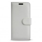 Case FortyFour No.11 Case - кожен калъф с поставка за iPhone 12, iPhone 12 Pro (бял)