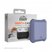Eiger North AirPods Protective Case - удароустойчив силиконов калъф за Apple Airpods и Apple Airpods 2 (лилав)