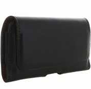 Honju Horizon Smooth Belt Leather Case Universal 3XL - кожен (естествена кожа) калъф за смартофни с размери до 157 x 77 мм (черен)