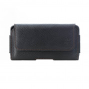 Honju Horizon Belt Leather Case Universal 3XL Slim - кожен (естествена кожа) калъф за смартофни с размери до 157 x 77 мм (черен)