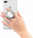 Jumpop Smartphone-Fingerholder - поставка и аксесоар против изпускане с огледало на вашия смартфон (сив-гланц) 1